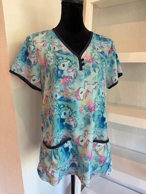 Tokidoki unicorno scrub top.  Koi brand.